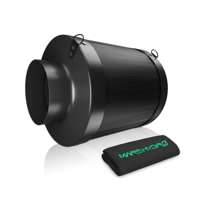 Угольный фильтр Mars Hydro Carbon Filter 6 680м3/ч - предназначен для устранения запахов и химических веществ с помощью активированного угля. Идеально подходит для устранения запахов и очистки воздуха в гроутентах и помещениях, а также может поглощать за
